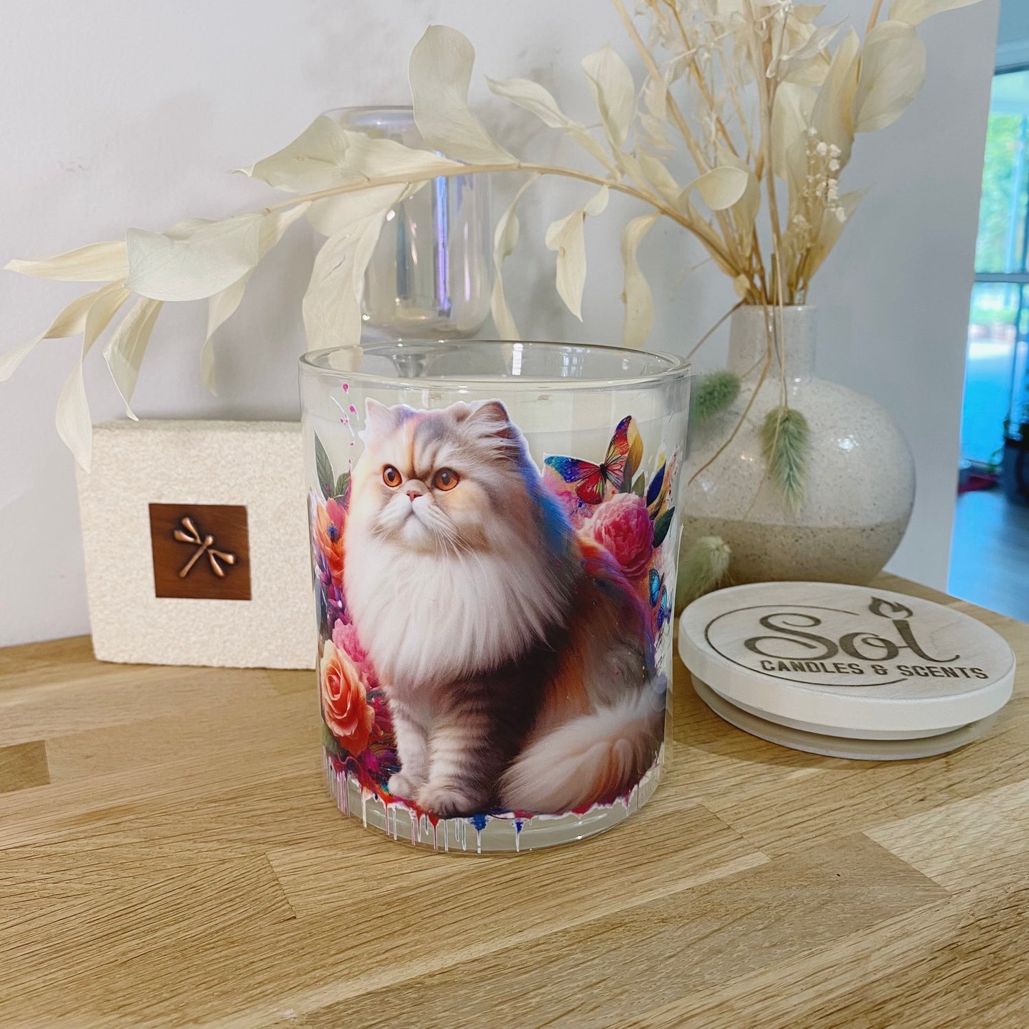 Cat Persian Sitting Xlarge Candle