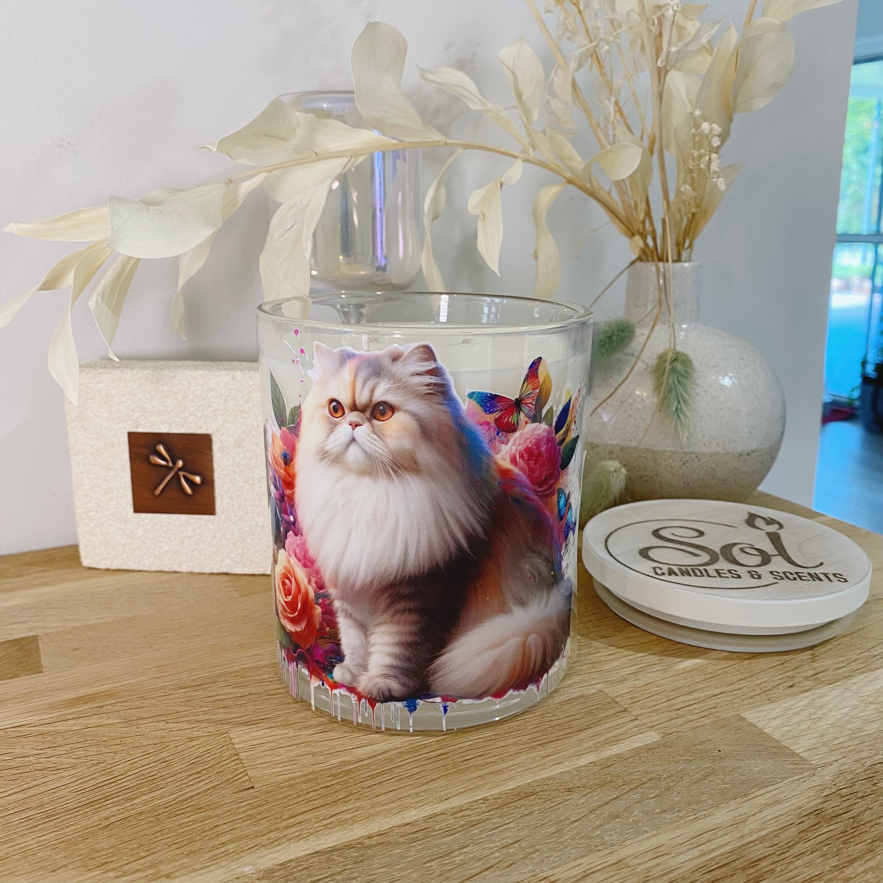 Cat Persian Sitting Xlarge Candle