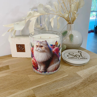 Cat Persian Sitting Xlarge Candle