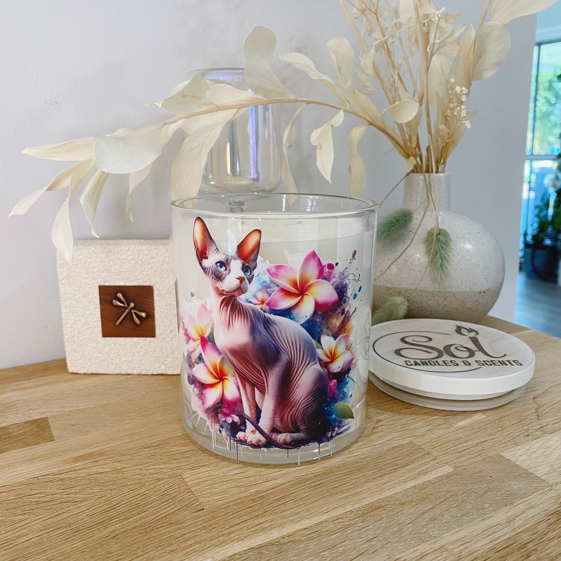 Cat Sphynx Sitting Xlarge Candle_Sol Candles &amp; Scents
