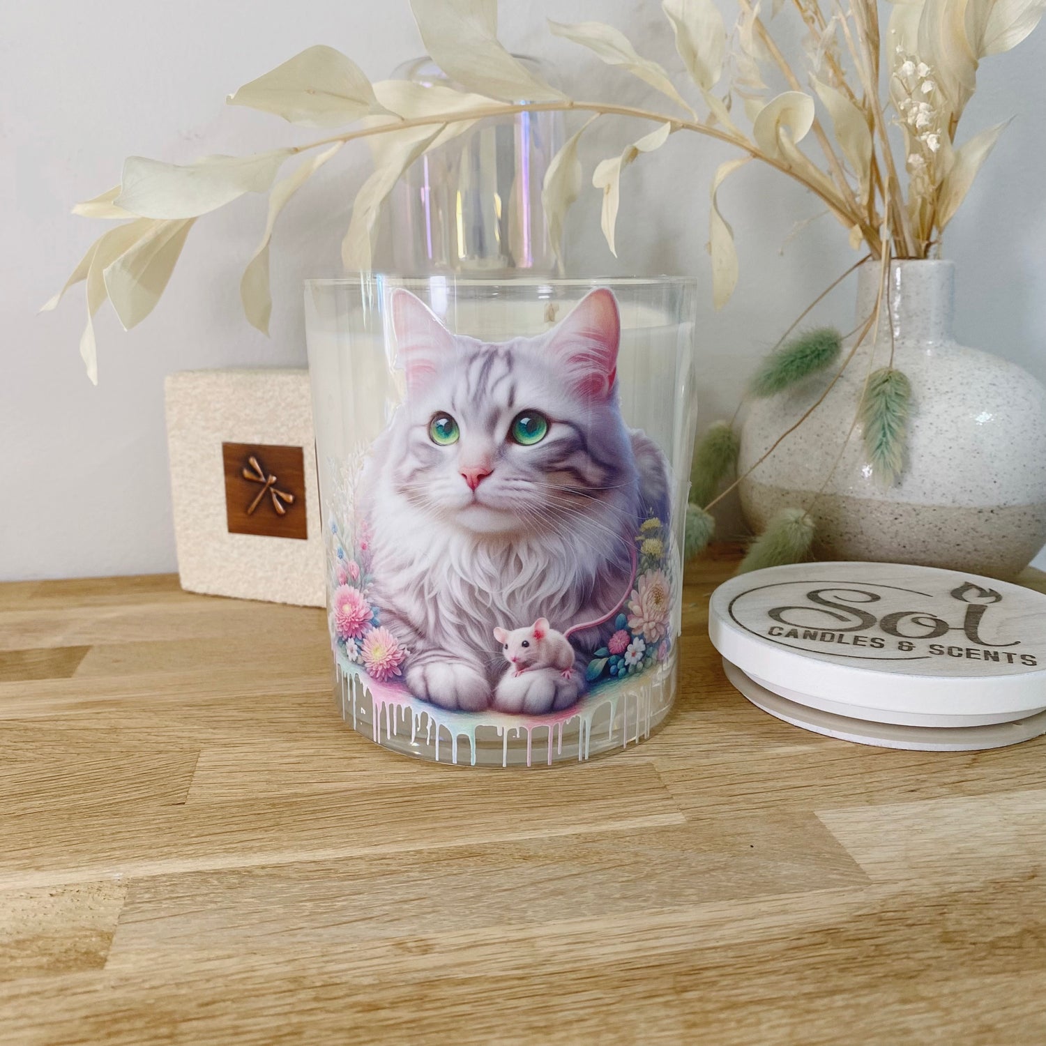 Cat with Mouse Xlarge Candle_Sol Candles &amp; Scents