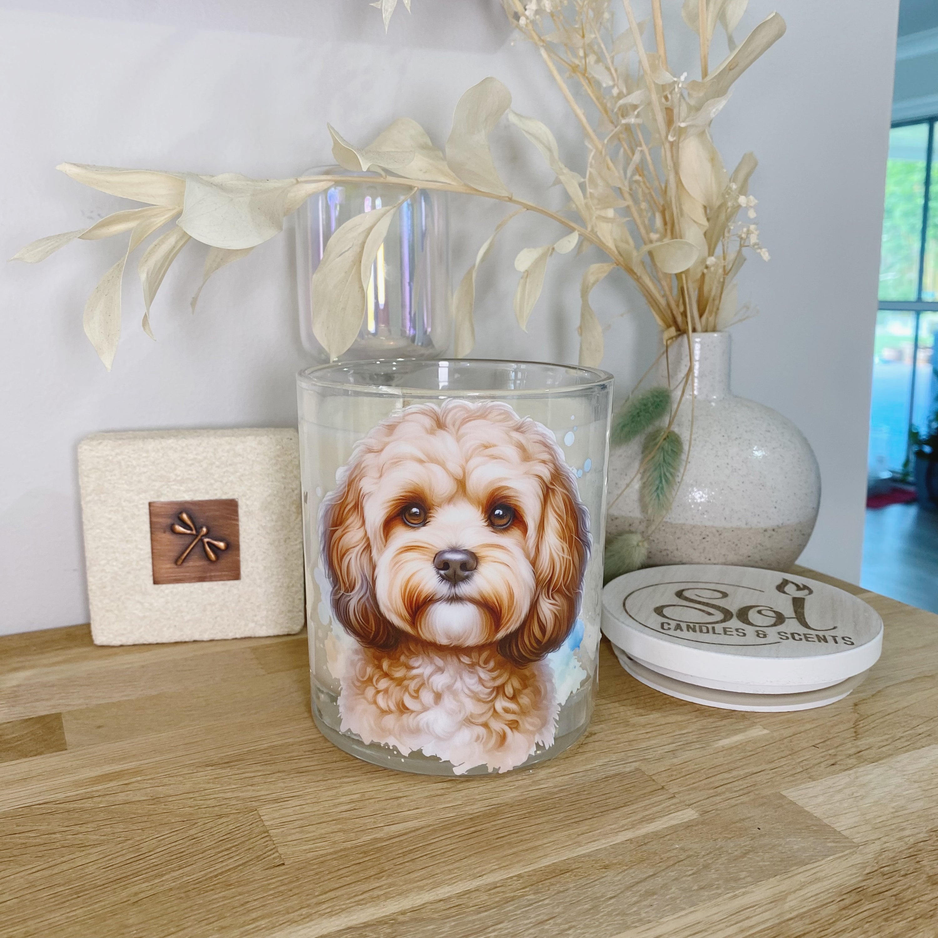Cavoodle Portrait Xlarge Candle_Sol Candles &amp; Scents