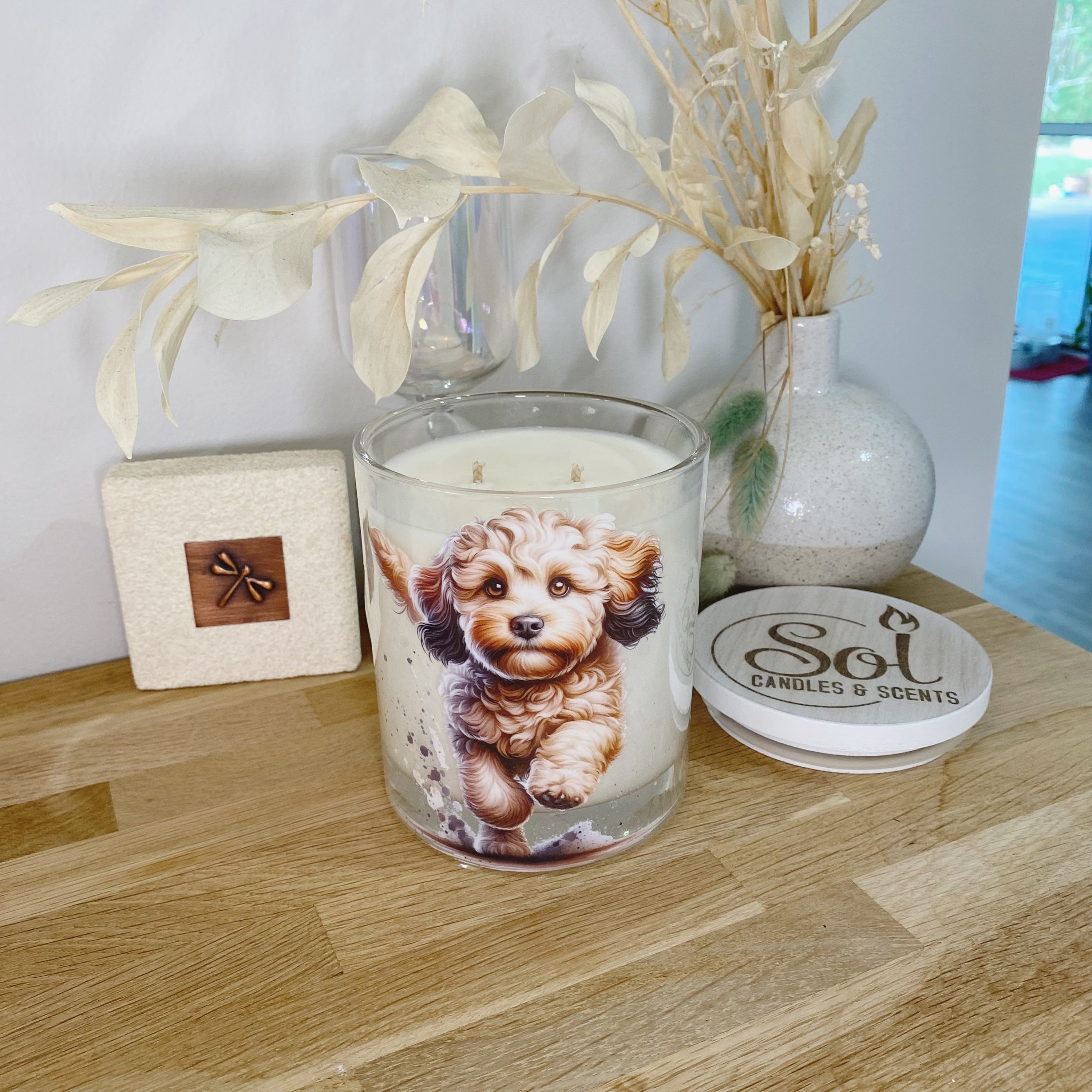 Cavoodle Running Xlarge Candle