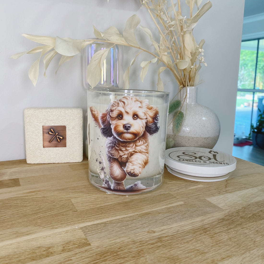 Cavoodle Running Xlarge Candle