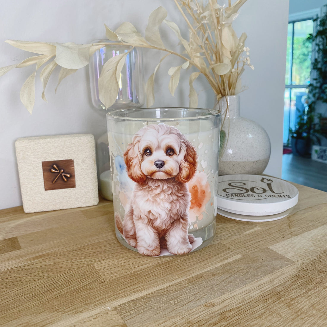 Cavoodle Sitting Xlarge Candle