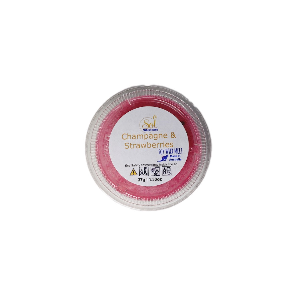 Champagne &amp; Strawberries Wax Melt