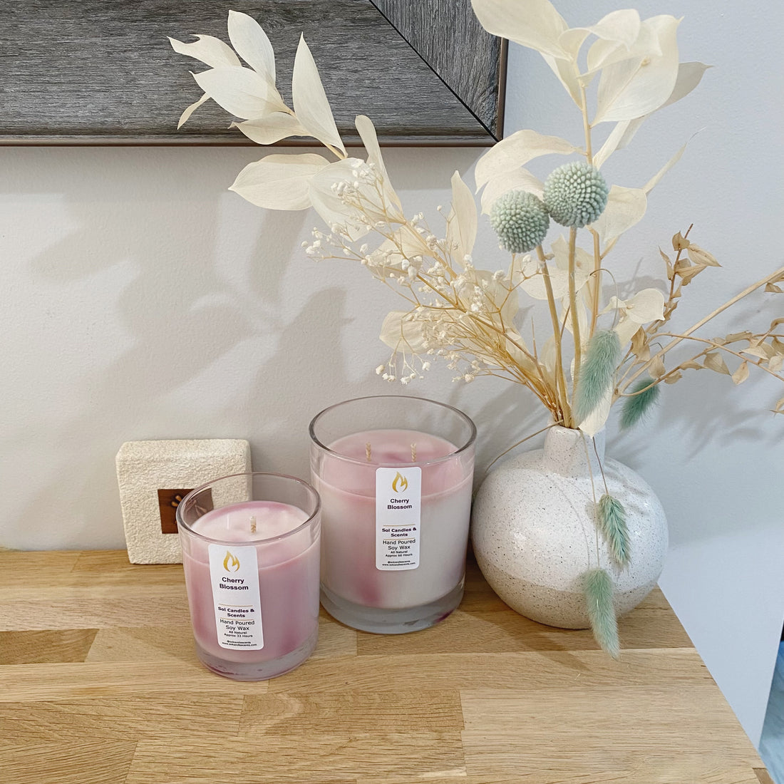 Cherry Blossom Soy Candle_Sol Candles & Scents
