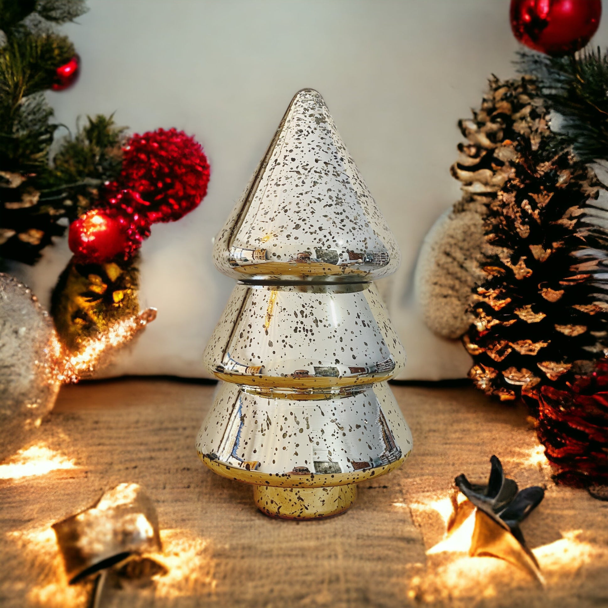 Glass Illuminating Christmas Tree - 2 Piece