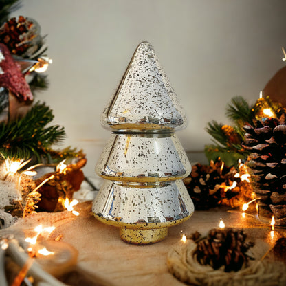 Glass Illuminating Christmas Tree - 2 Piece