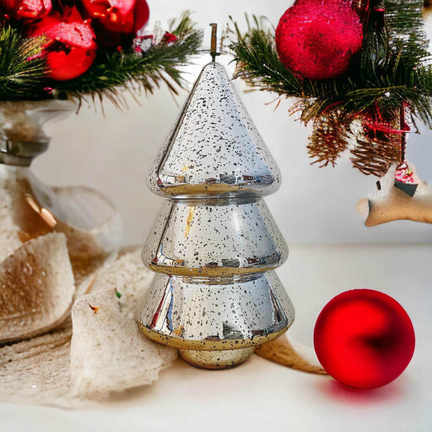 Glass Illuminating Christmas Tree - 2 Piece