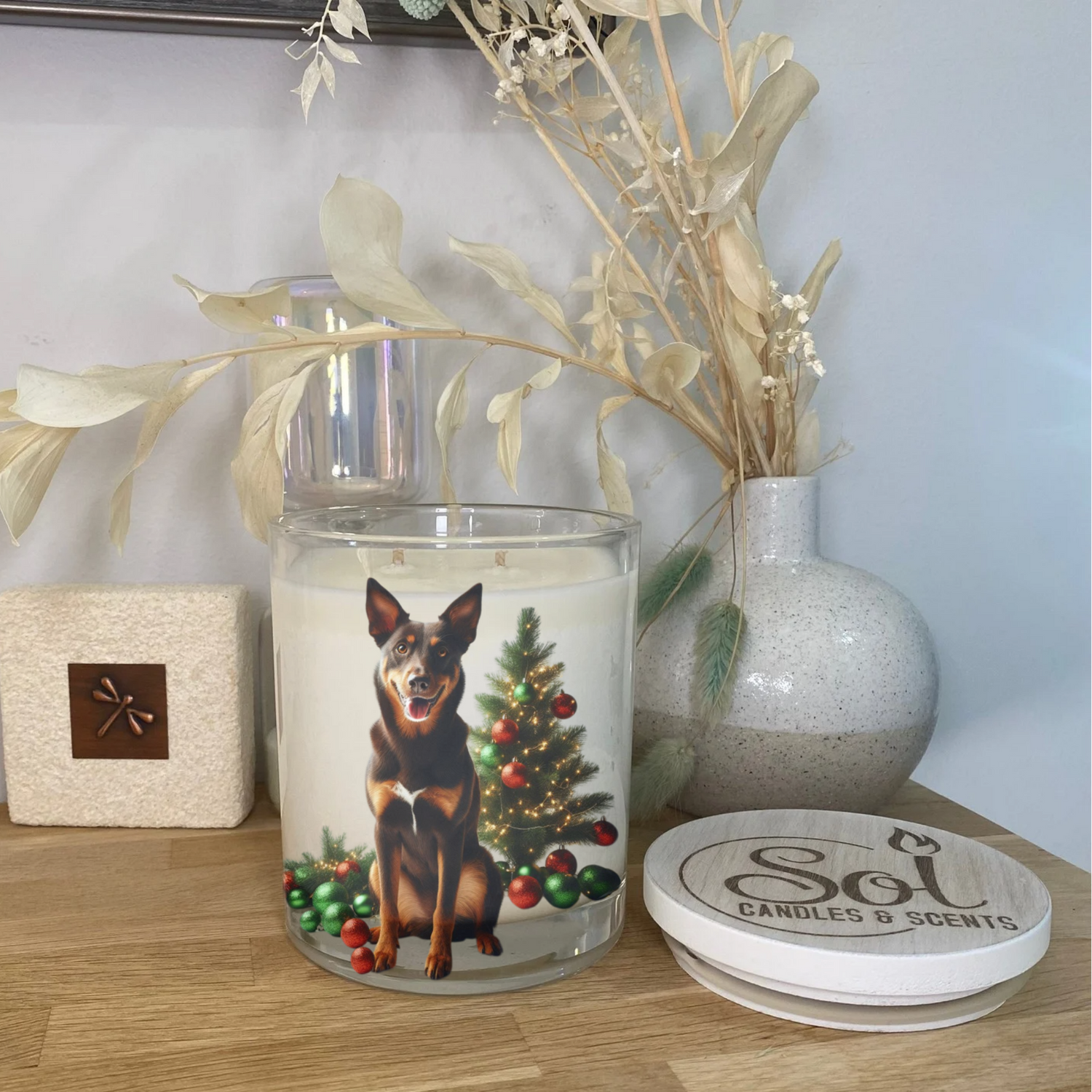 Kelpie Christmas Xlarge Candle