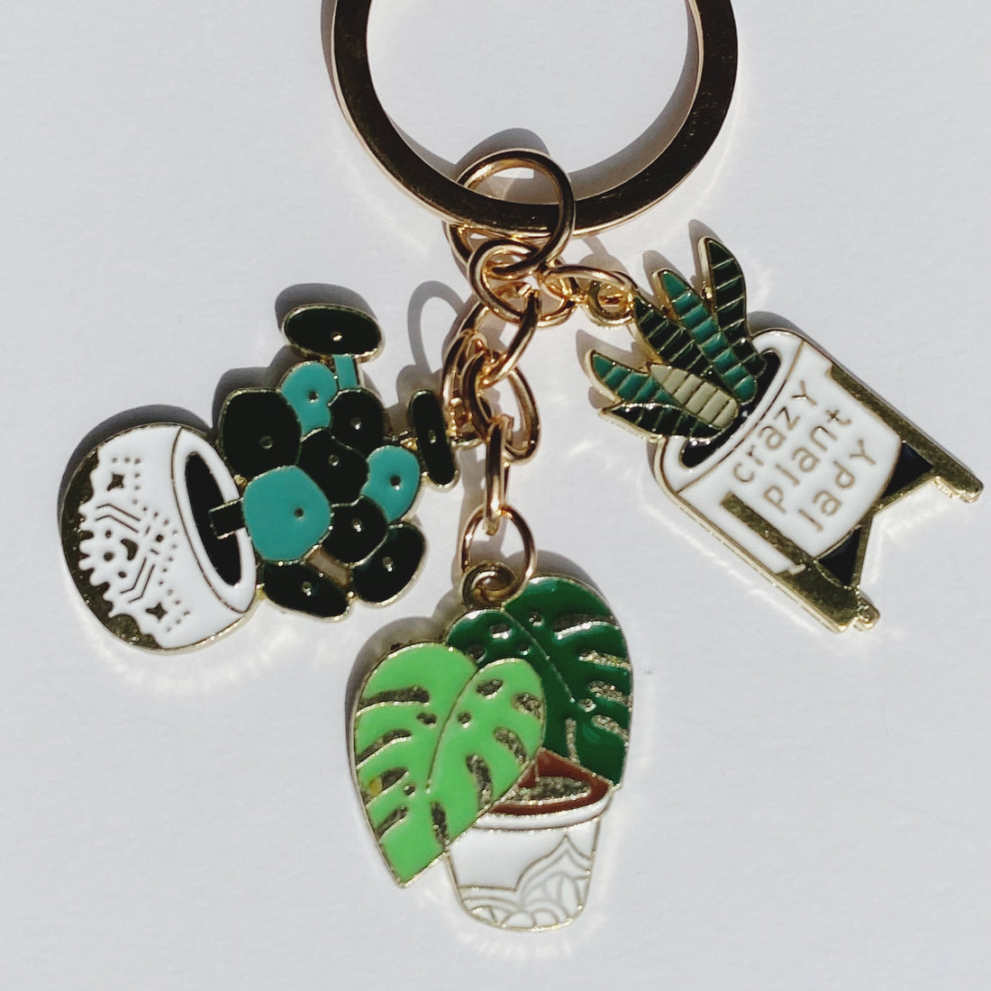 Crazy Plant Lady Keychain