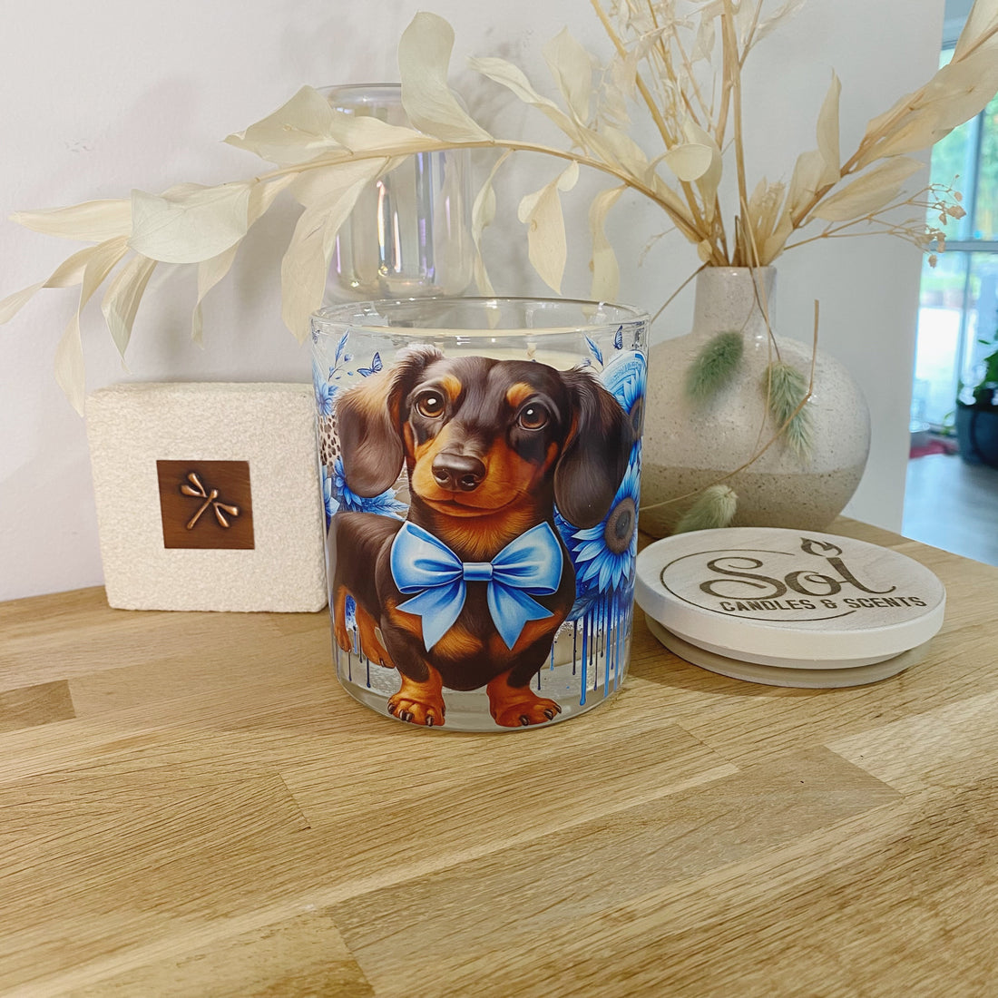 Dachshund Blue Xlarge Candle_Sol Candles &amp; Scents