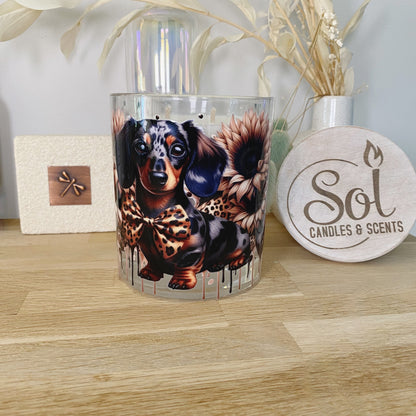 Dachshund Leopard Xlarge Candle