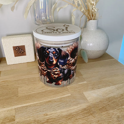 Dachshund Leopard Xlarge Candle