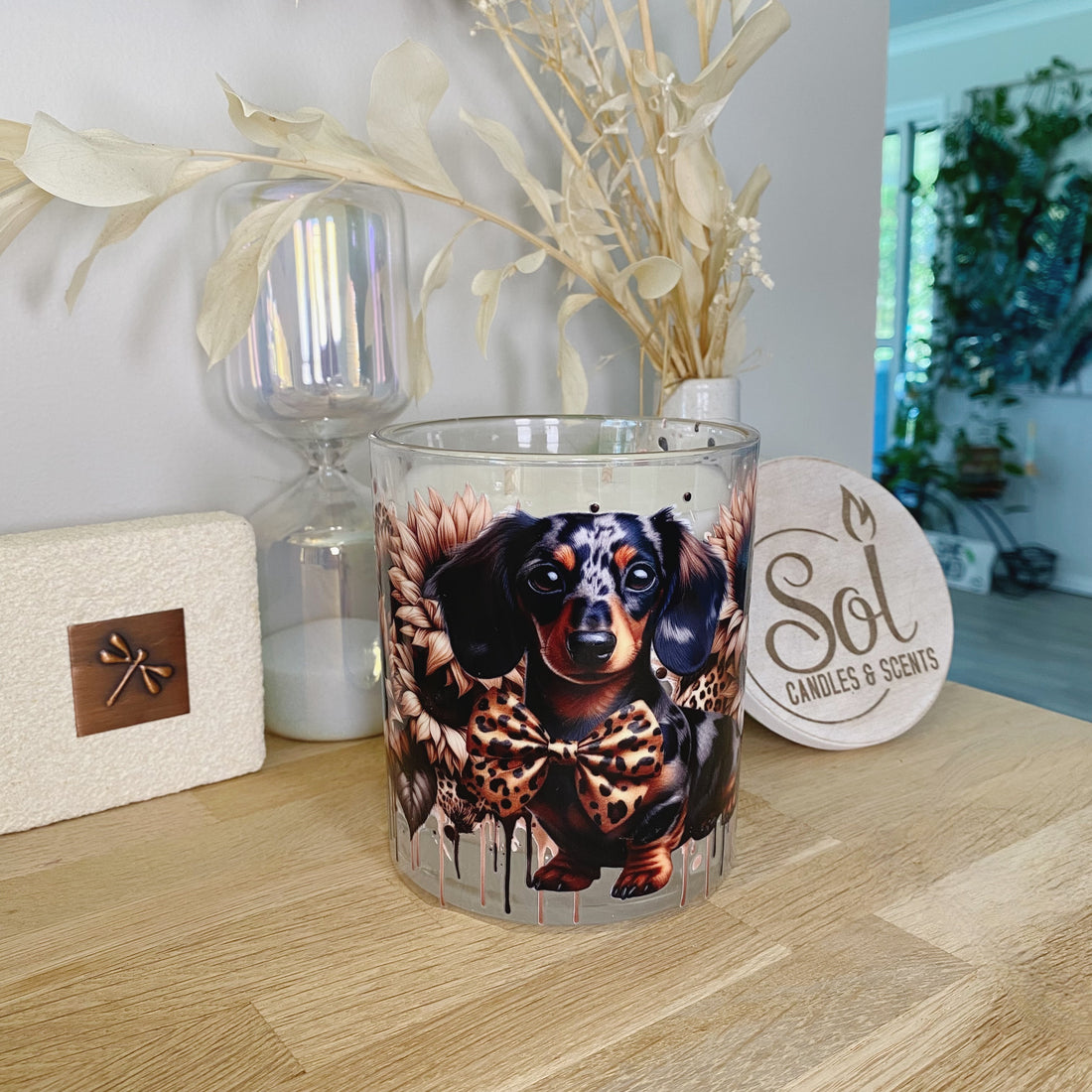 Dachshund Leopard Xlarge Candle