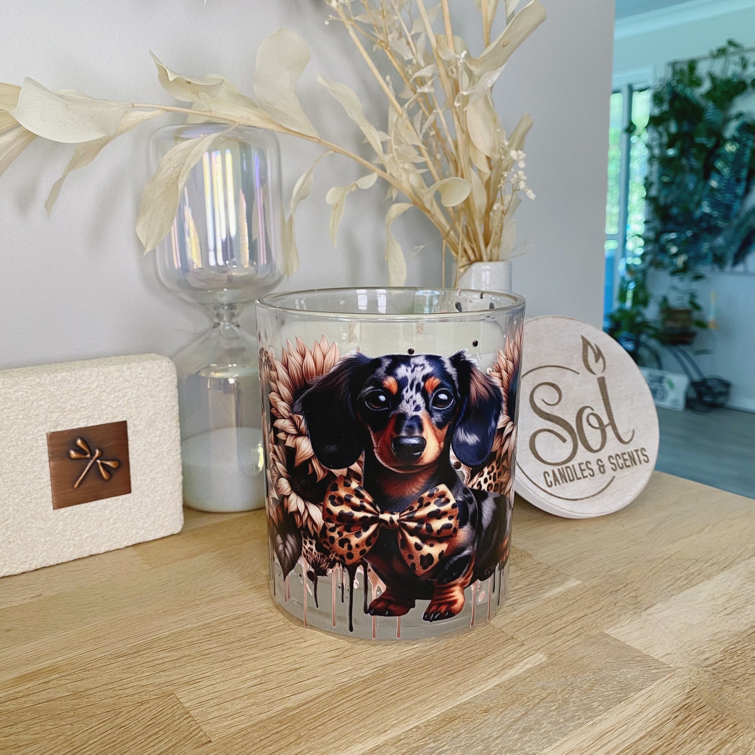 Dachshund Leopard Xlarge Candle