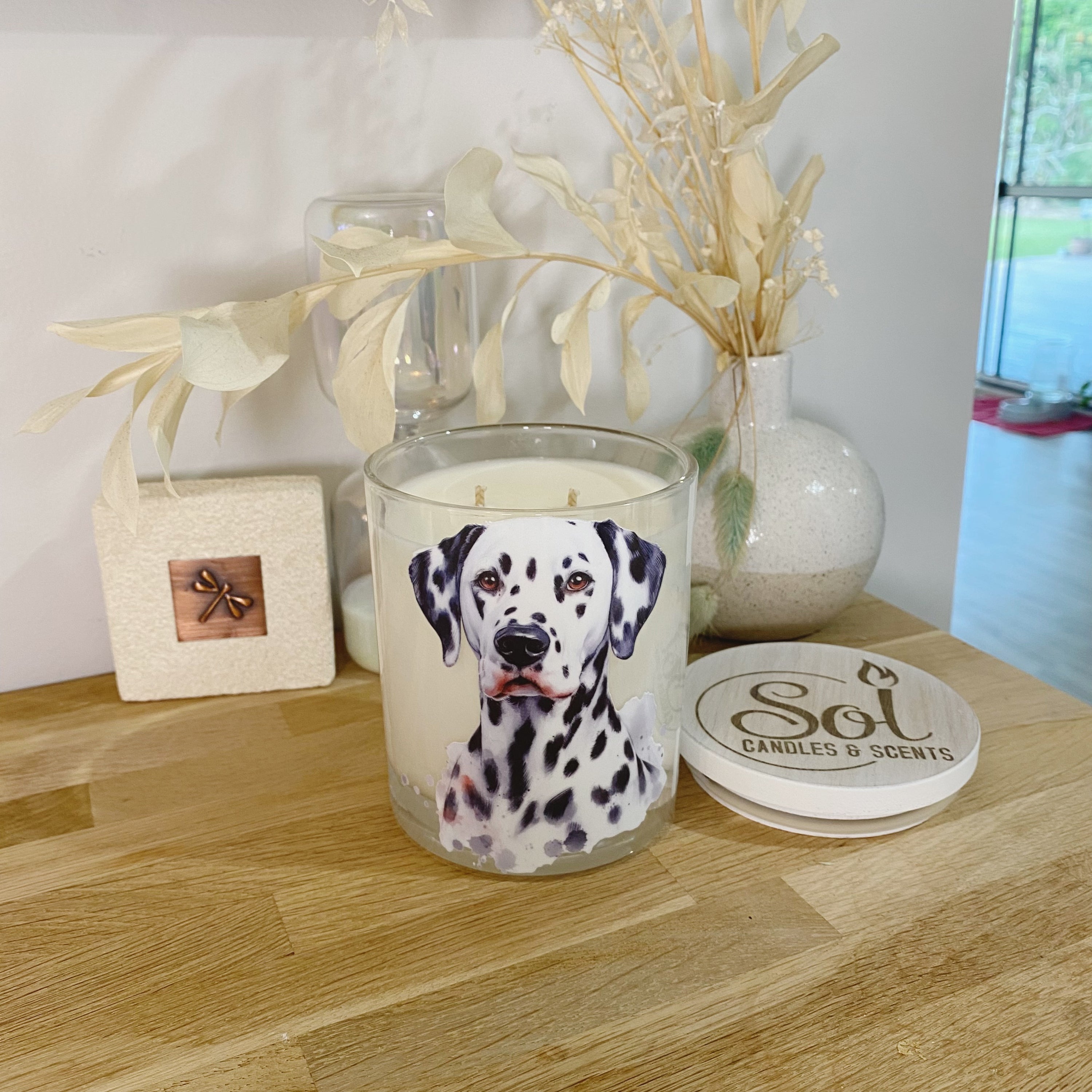 Dalmatian Portrait Xlarge Candle