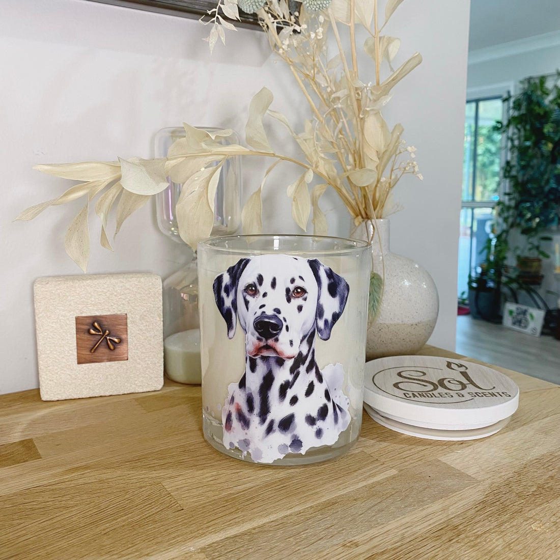 Dalmatian Portrait Xlarge Candle