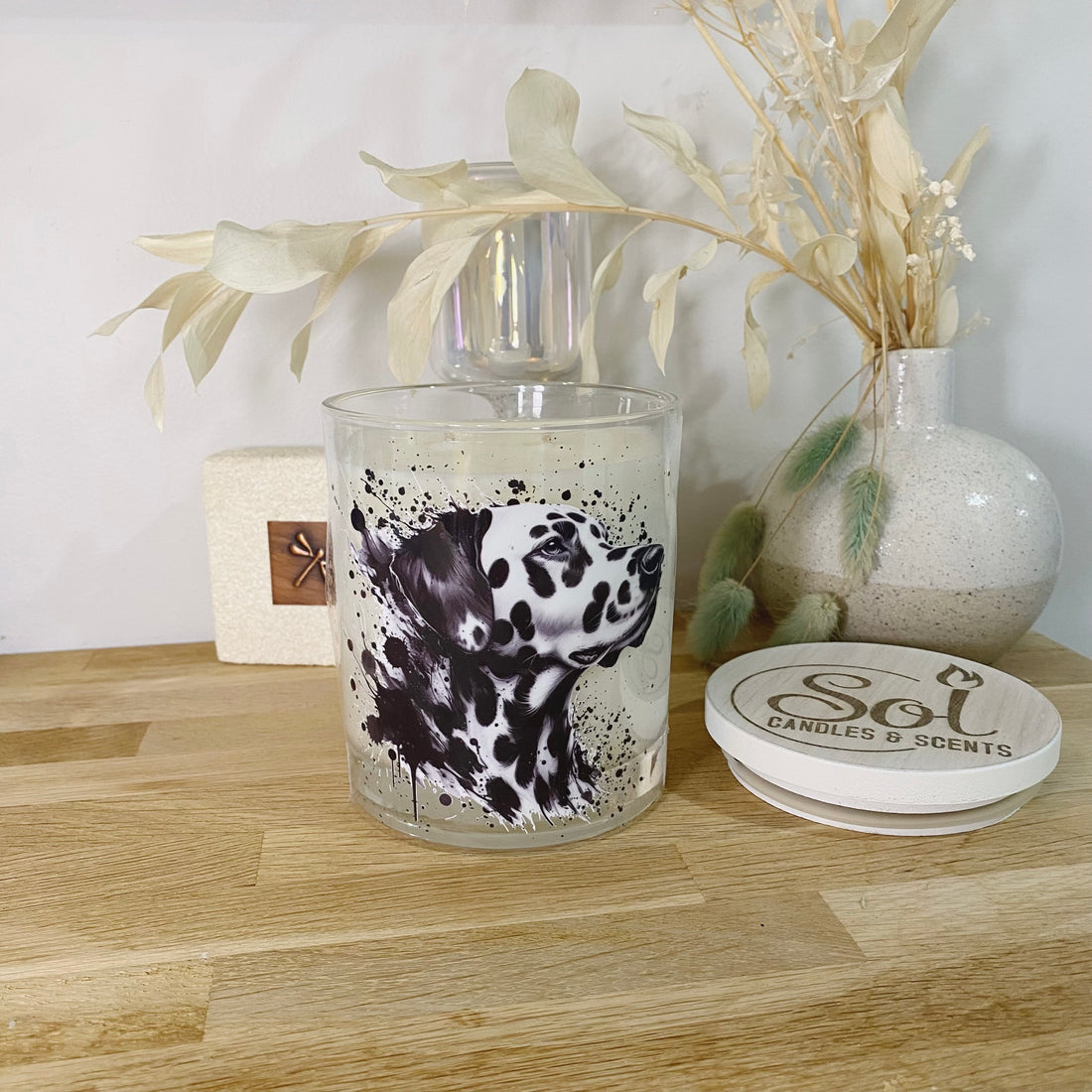 Dalmatian Ink Splash Xlarge Candle