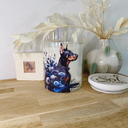 Doberman Dog Xlarge Candle_Refillable_Made in Australia