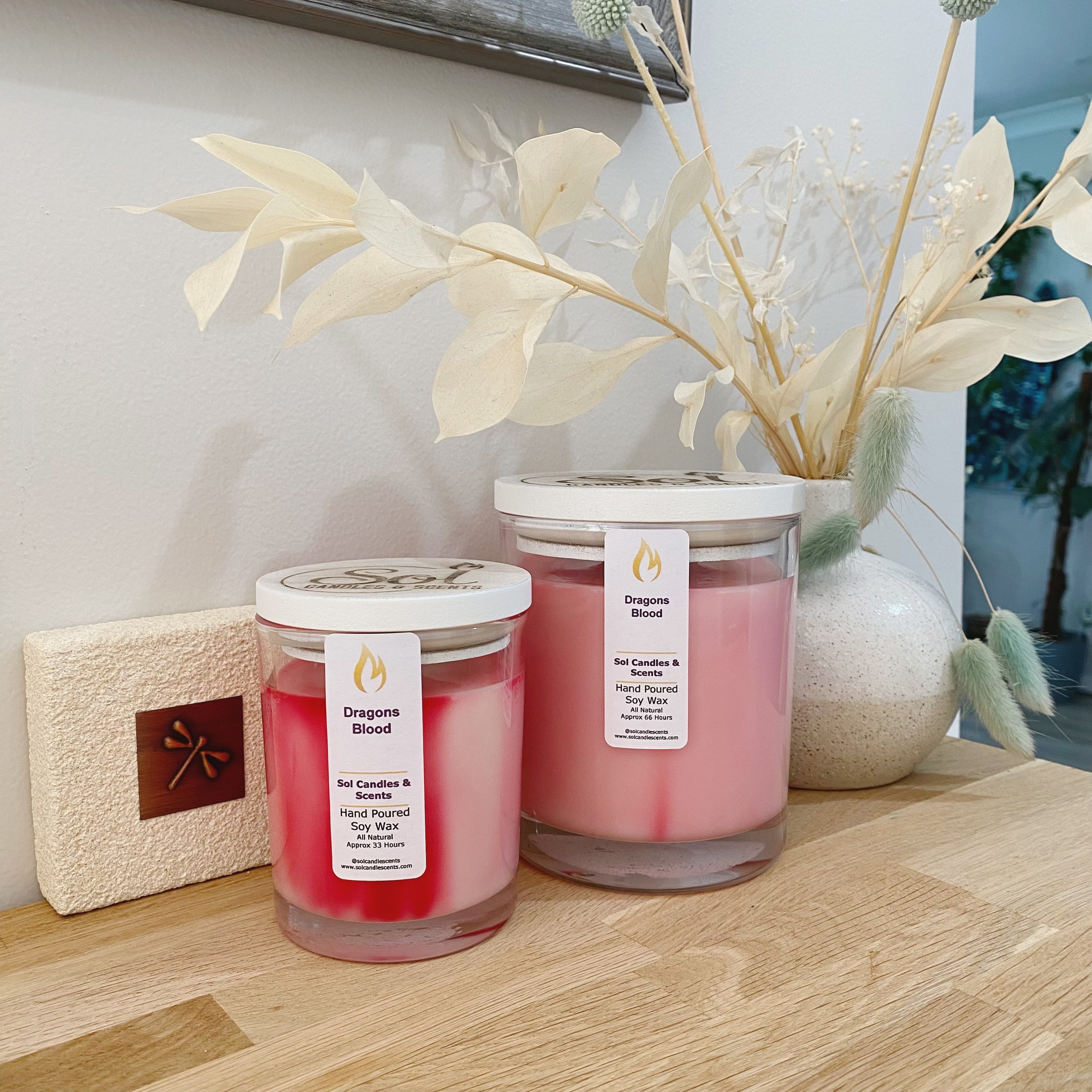 Dragons Blood Soy Signature Candle_Incence_Sol Candles &amp; Scents Enchant with Dragon&