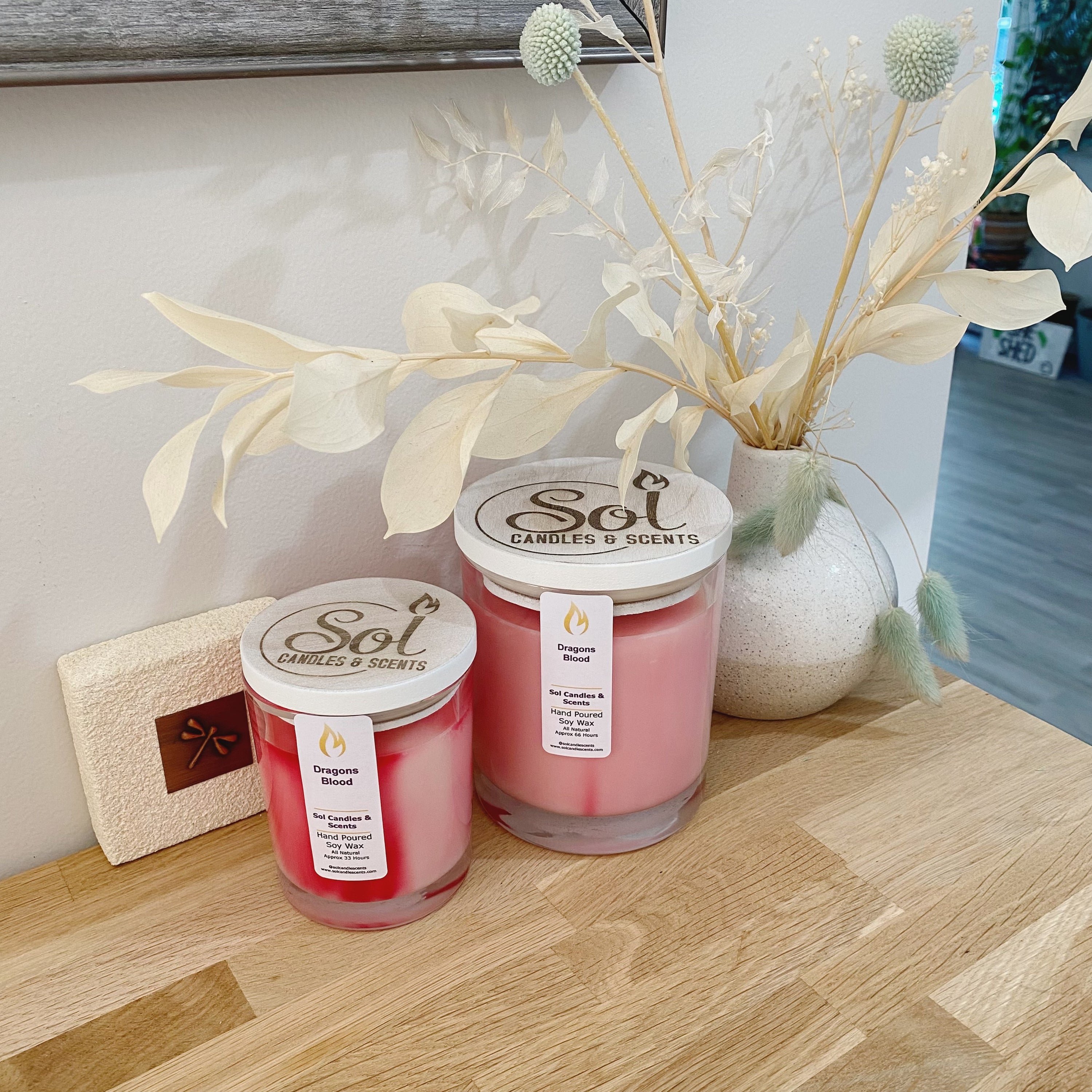 Dragons Blood Soy Signature Candle_Incence_Sol Candles &amp; Scents Enchant with Dragon&
