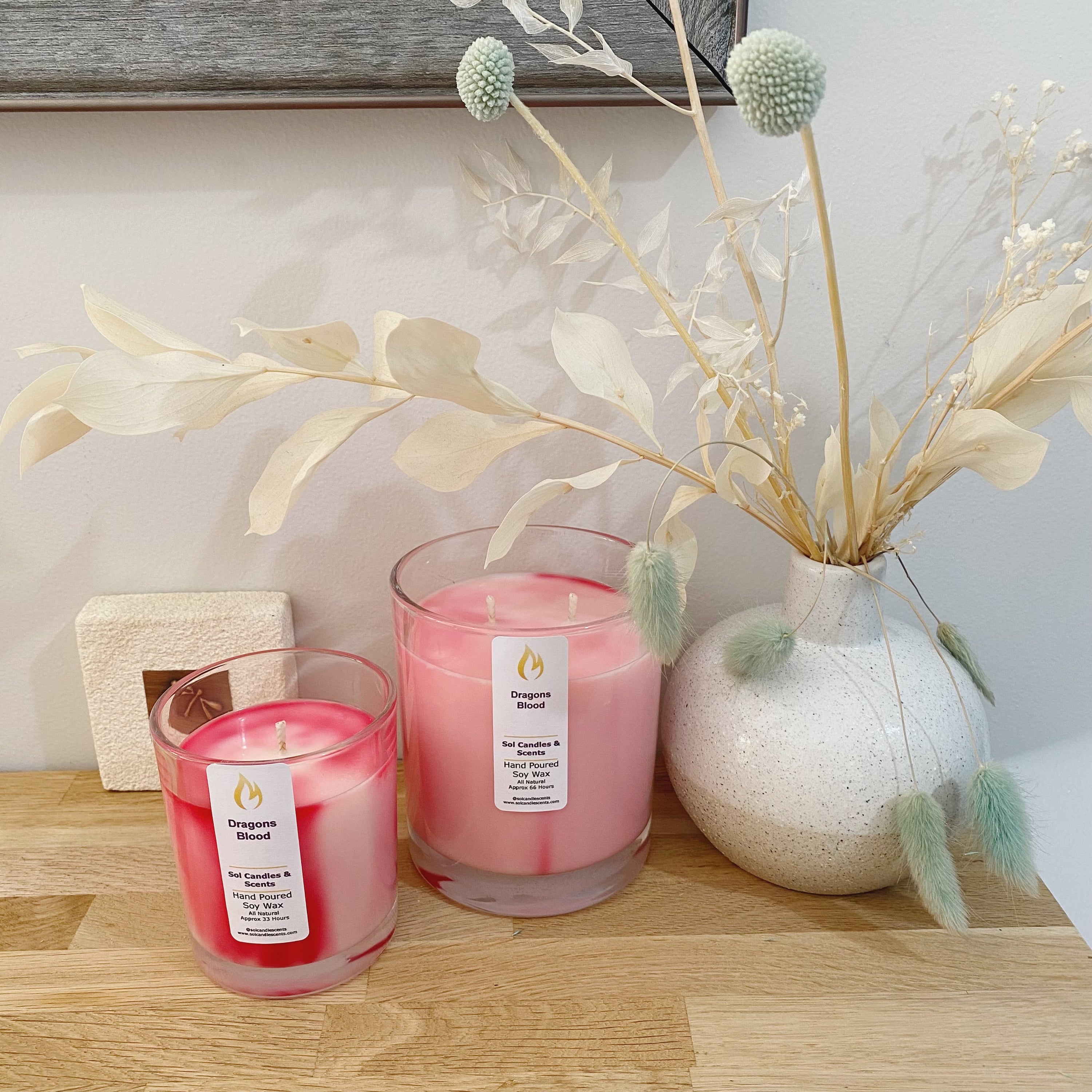 Dragons Blood Soy Signature Candle_Incence_Sol Candles &amp; Scents Enchant with Dragon&