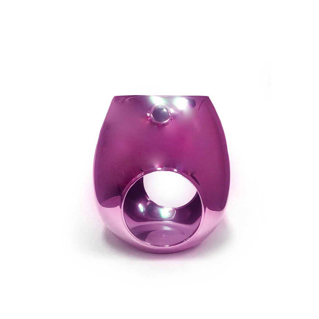 Electroplated Pink Wax Melt Burner_Sol Candles &amp;Scents