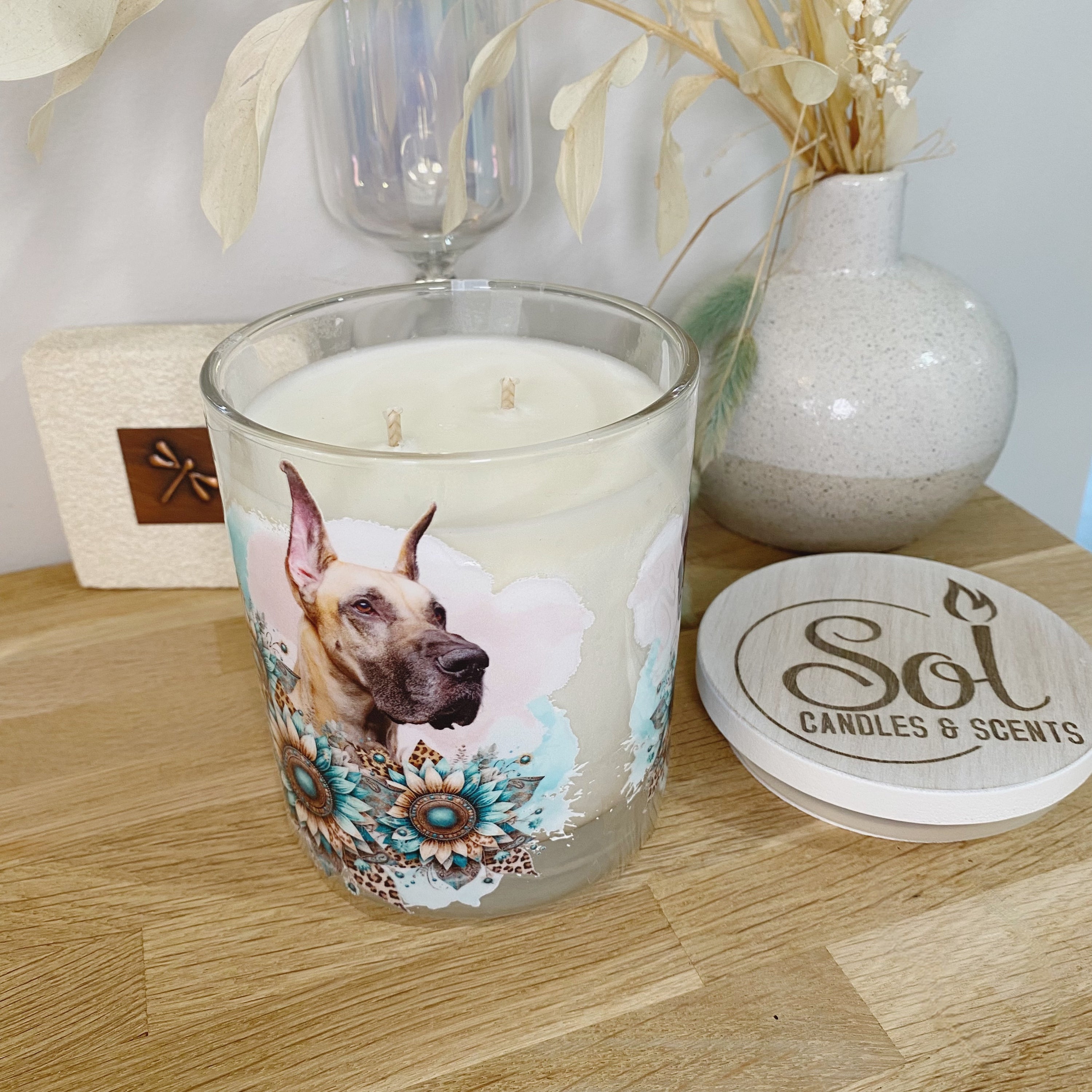 Great Dane Fawn Xlarge Candle