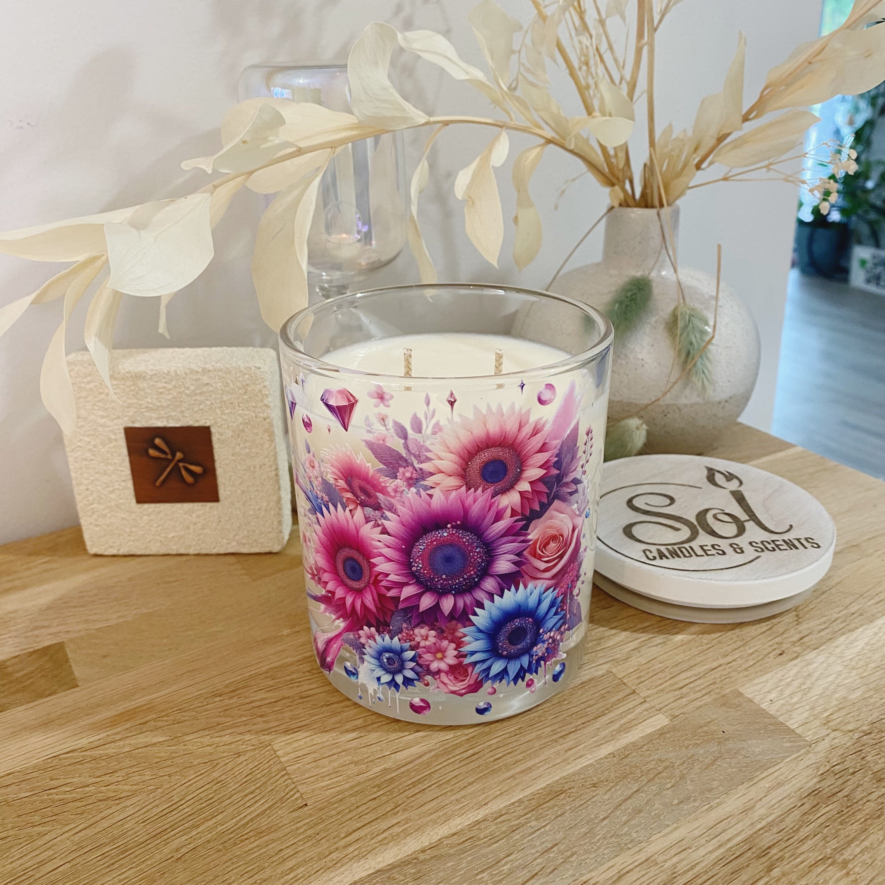Floral Sunflower Xlarge Candle