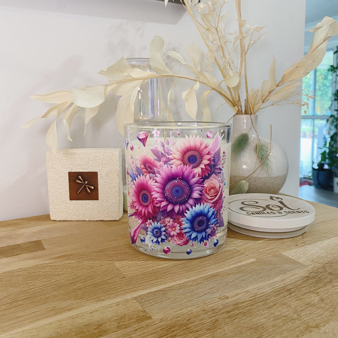 Floral Sunflower Xlarge Candle