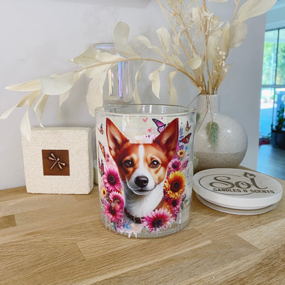 Fox Terrier Cross Tan Portrait Xlarge Candle_Sol Candles &amp; Scents