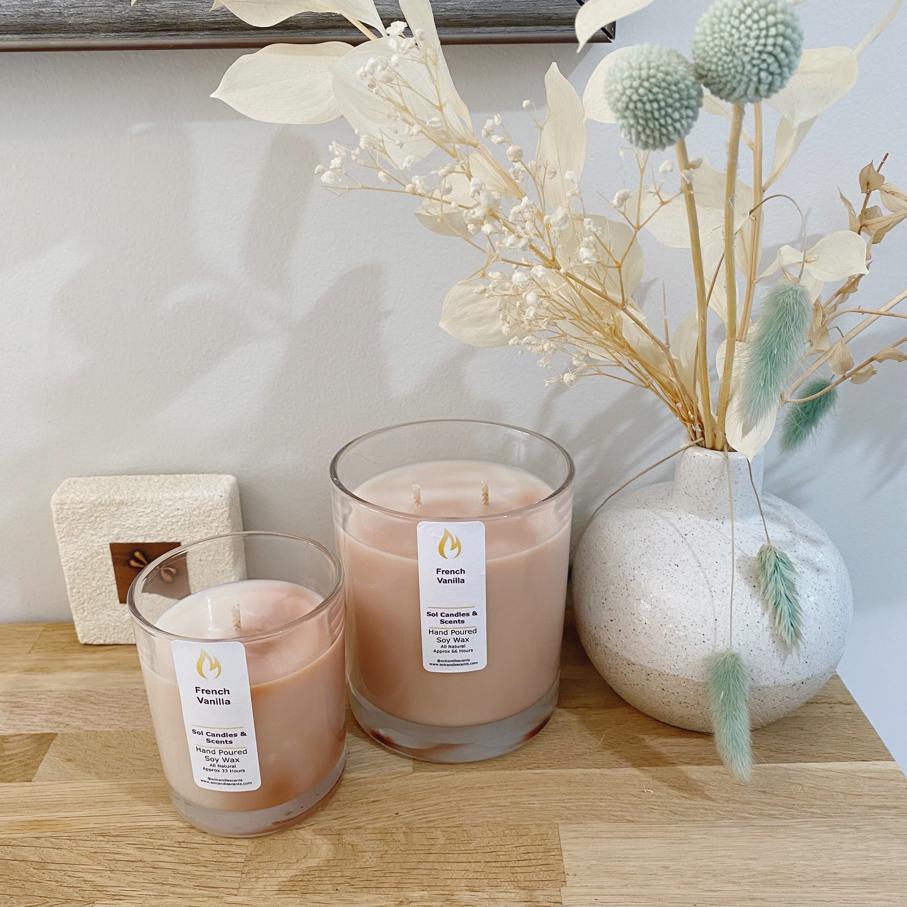 French Vanilla Soy Candle_Sol Candles &amp; Scents