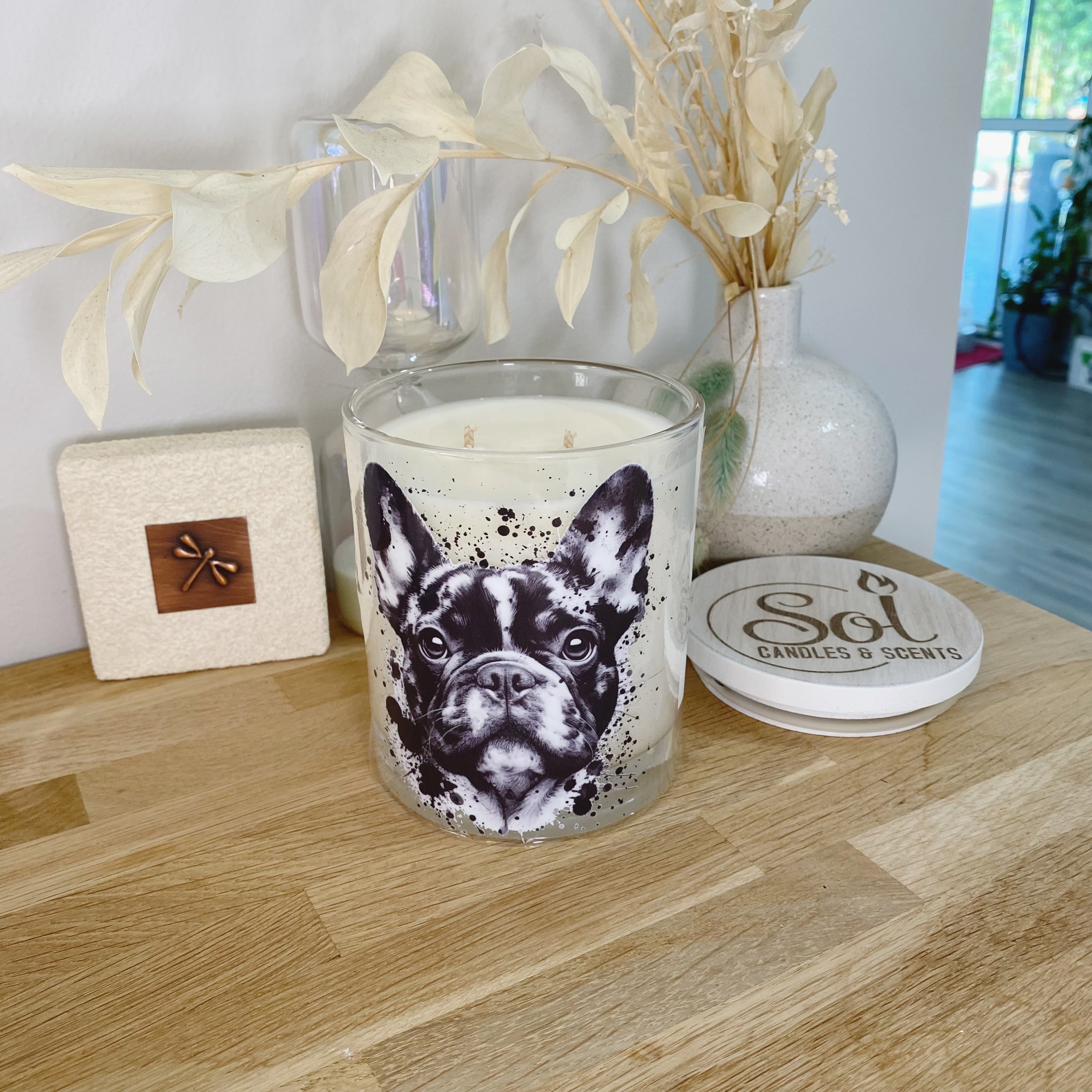 French Bulldog Ink Splash Xlarge Candle