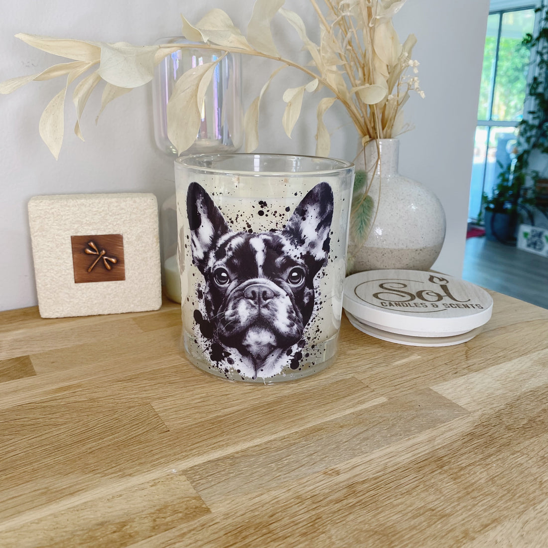 French Bulldog Ink Splash Xlarge Candle