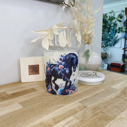 Friesian Black Horse Xlarge Candle