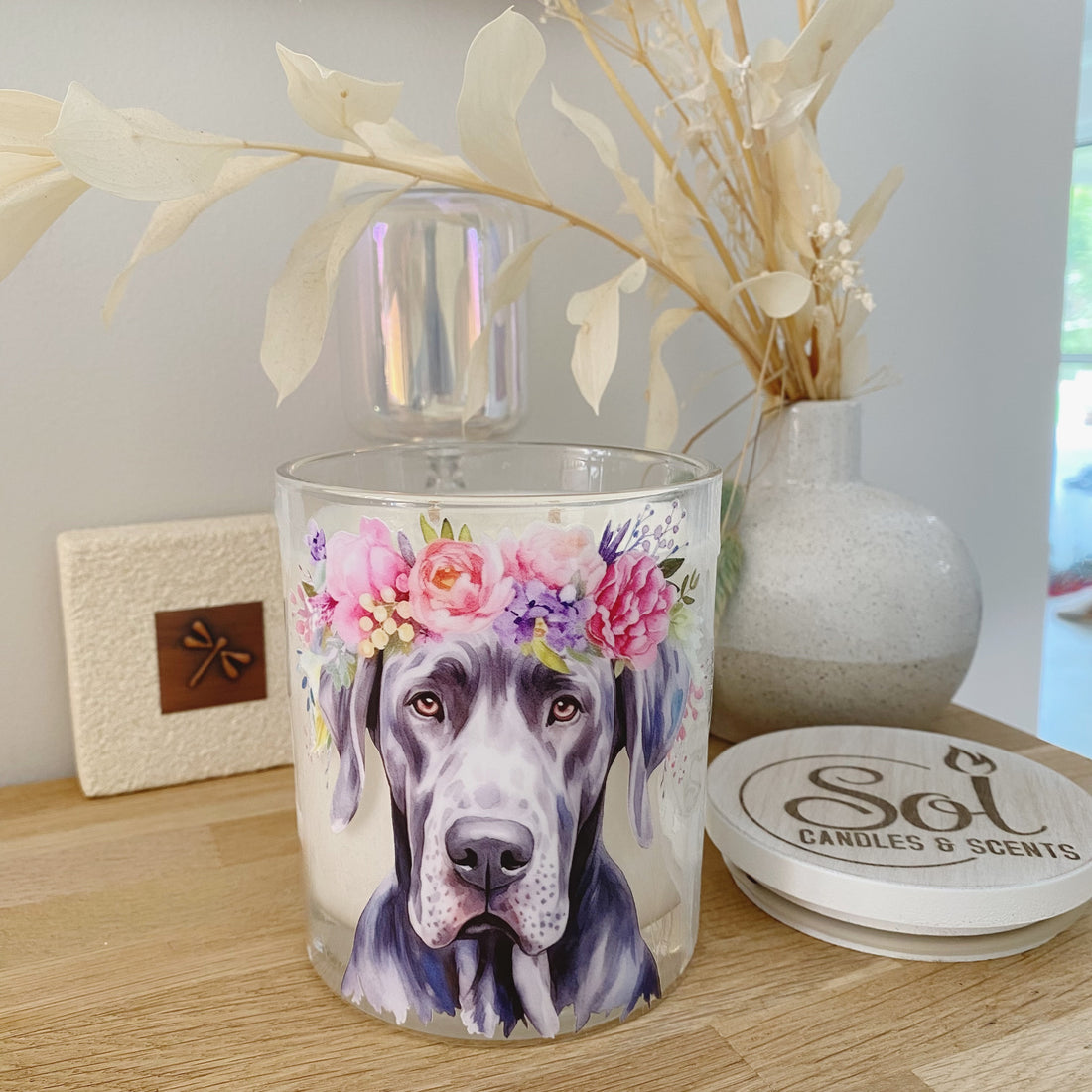 Great Dane Gray Xlarge Candle