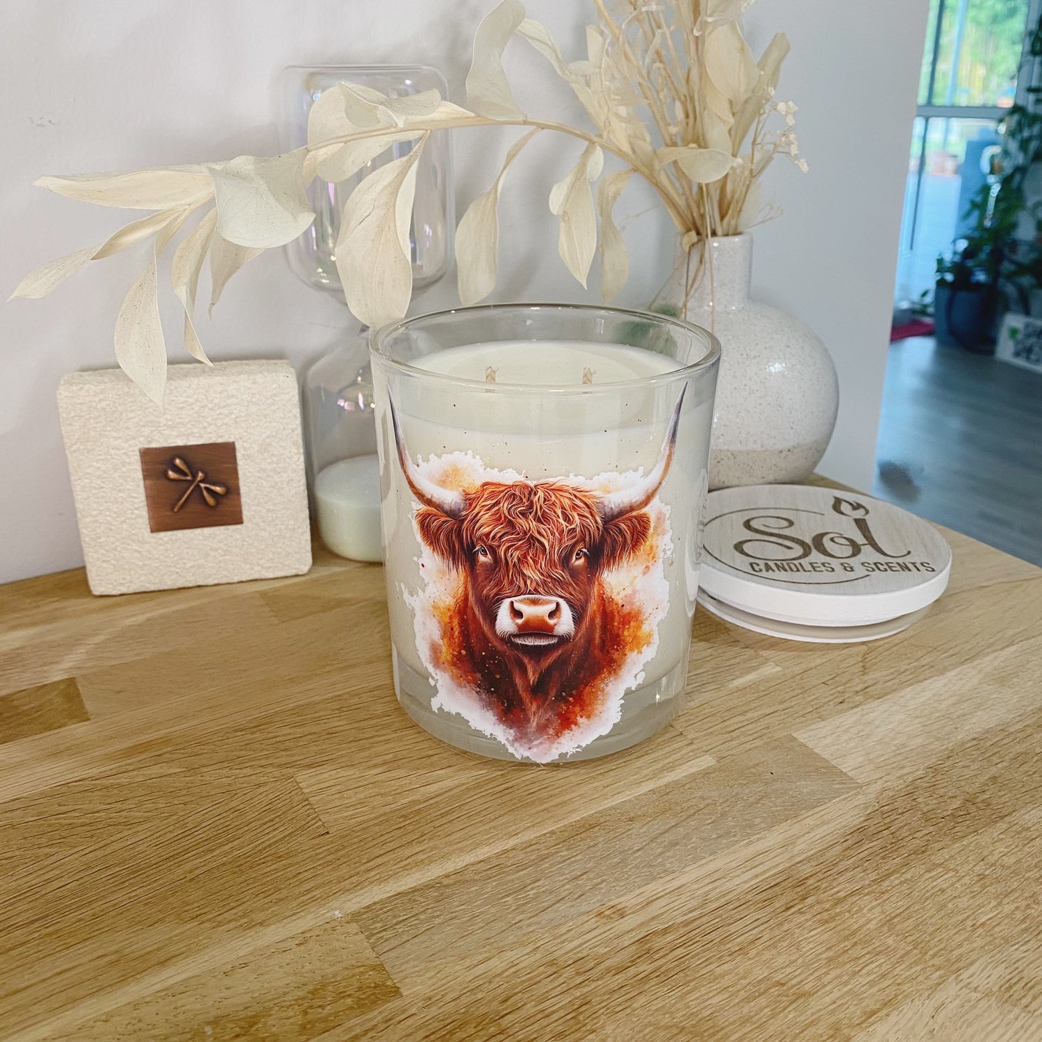 Highland Cow Strong Horn Xlarge Candle
