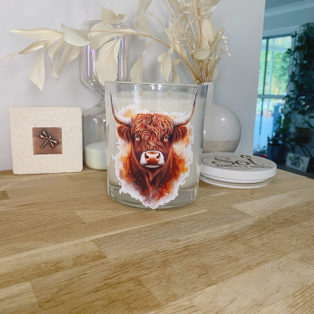Highland Cow Strong Horn Xlarge Candle
