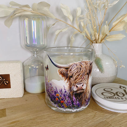 Highland Mountain Cow Brown Xlarge Candle_X-large_Refillable_Made in Queensland