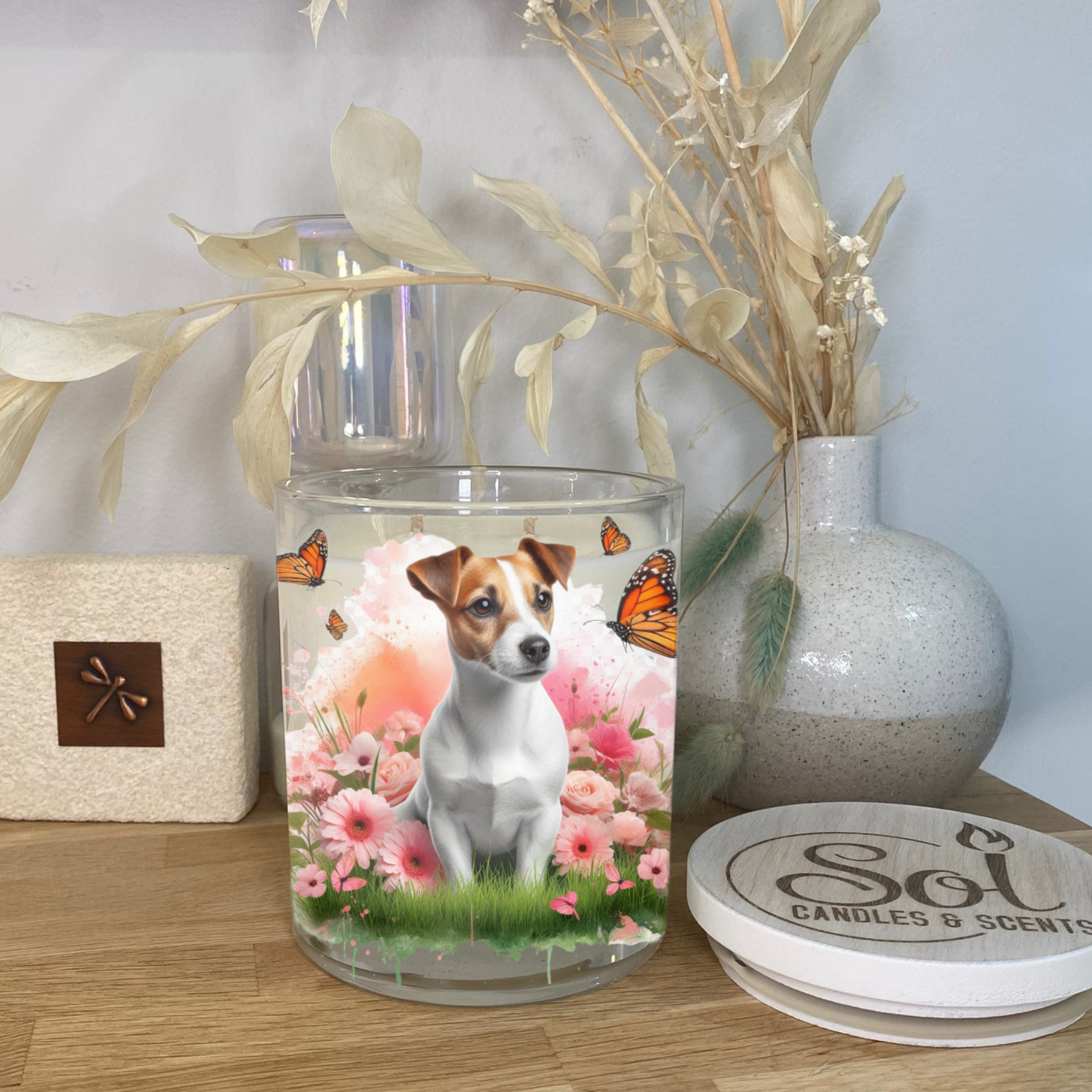Jack Russell Shorthaired Dog Candle_Soy Candle_Made in Australia