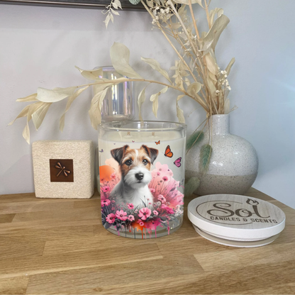 Jack Russell Floral Xlarge Candle