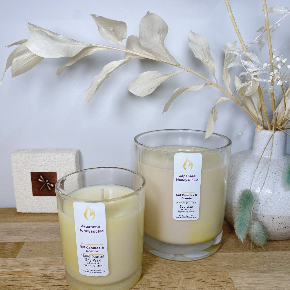 Japanese Honeysuckle Soy Candle_Sol Candles and Scents