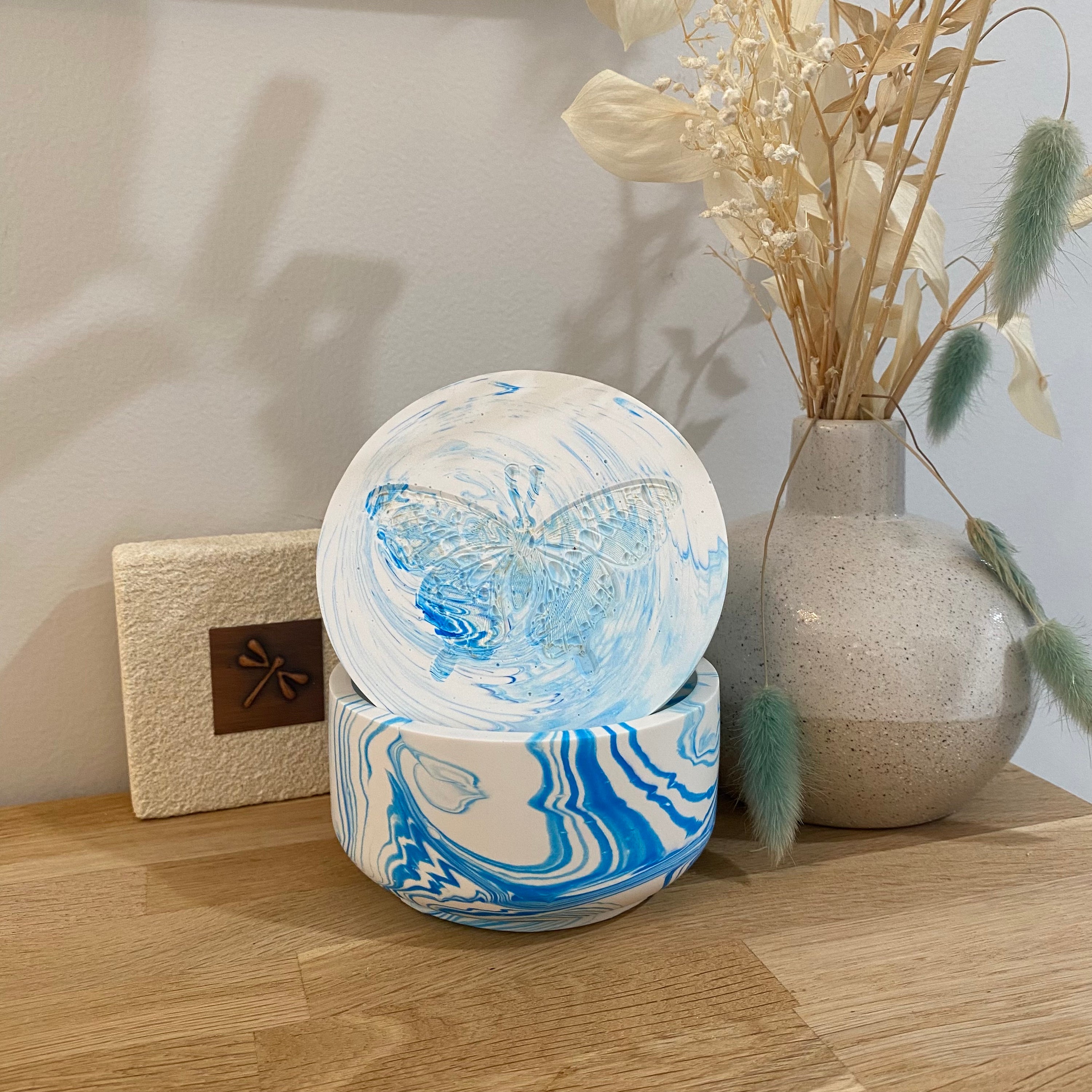Jessa Eco Blue Bowl Candle