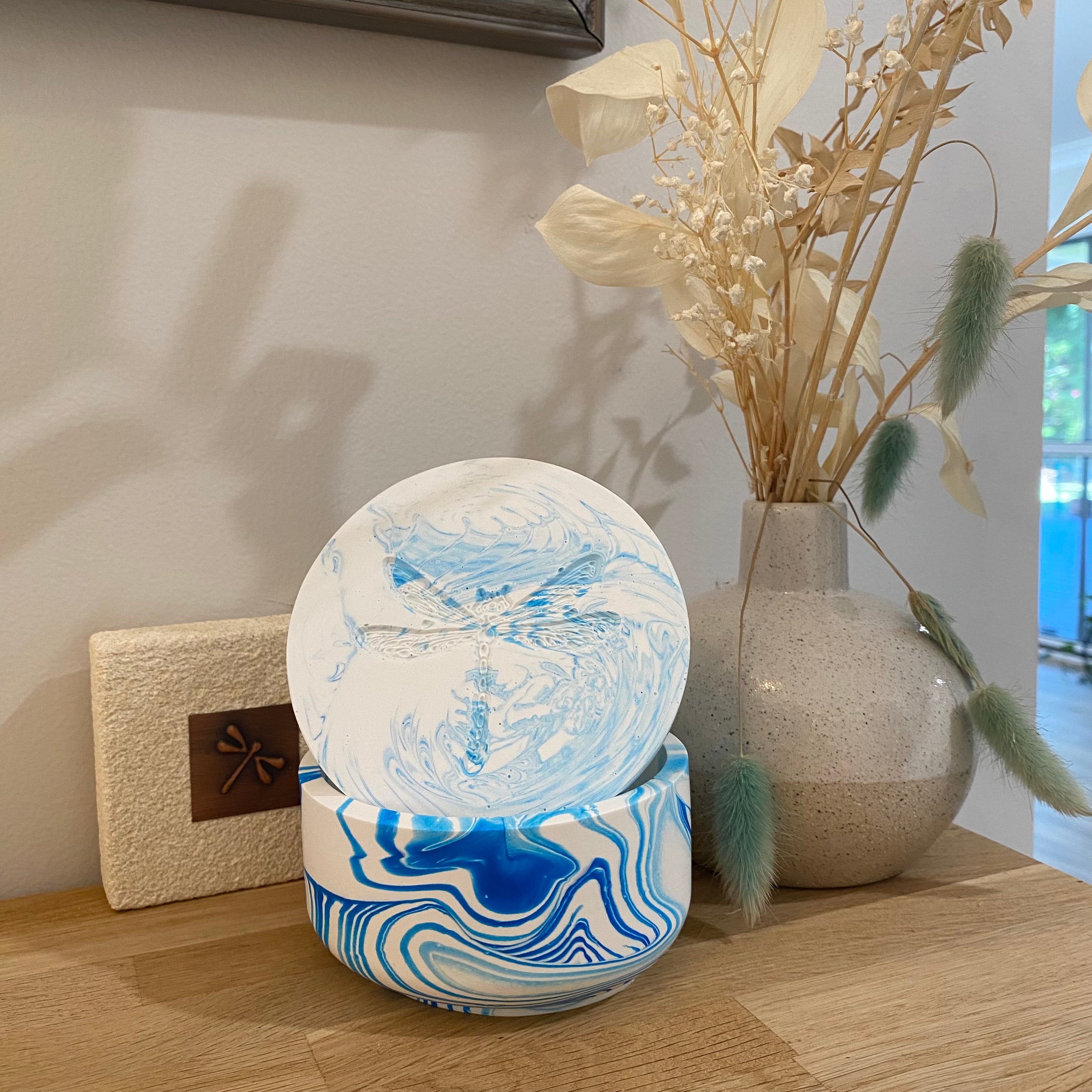 Jessa Eco Blue Bowl Candle