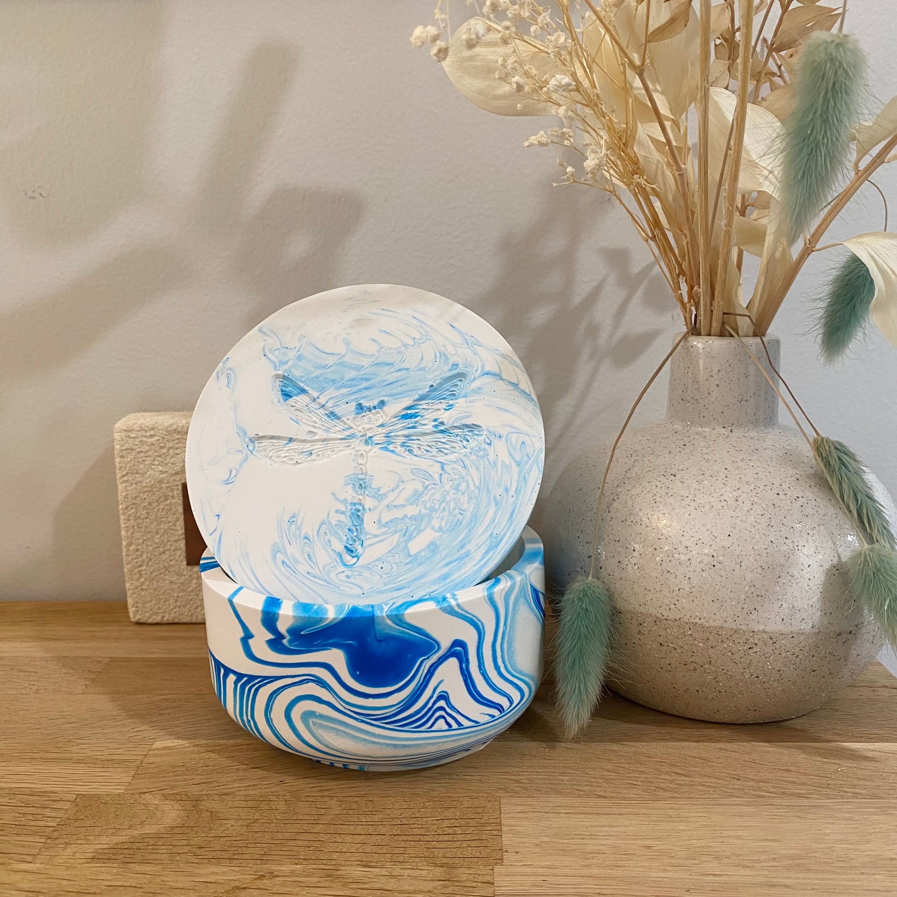 Jessa Eco Blue Bowl Candle