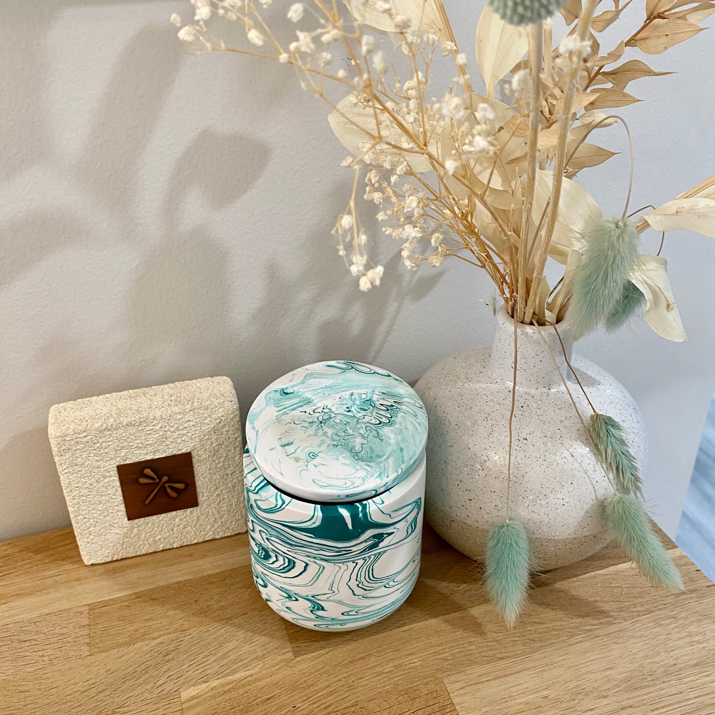 Jessa Eco Green Medium Candle