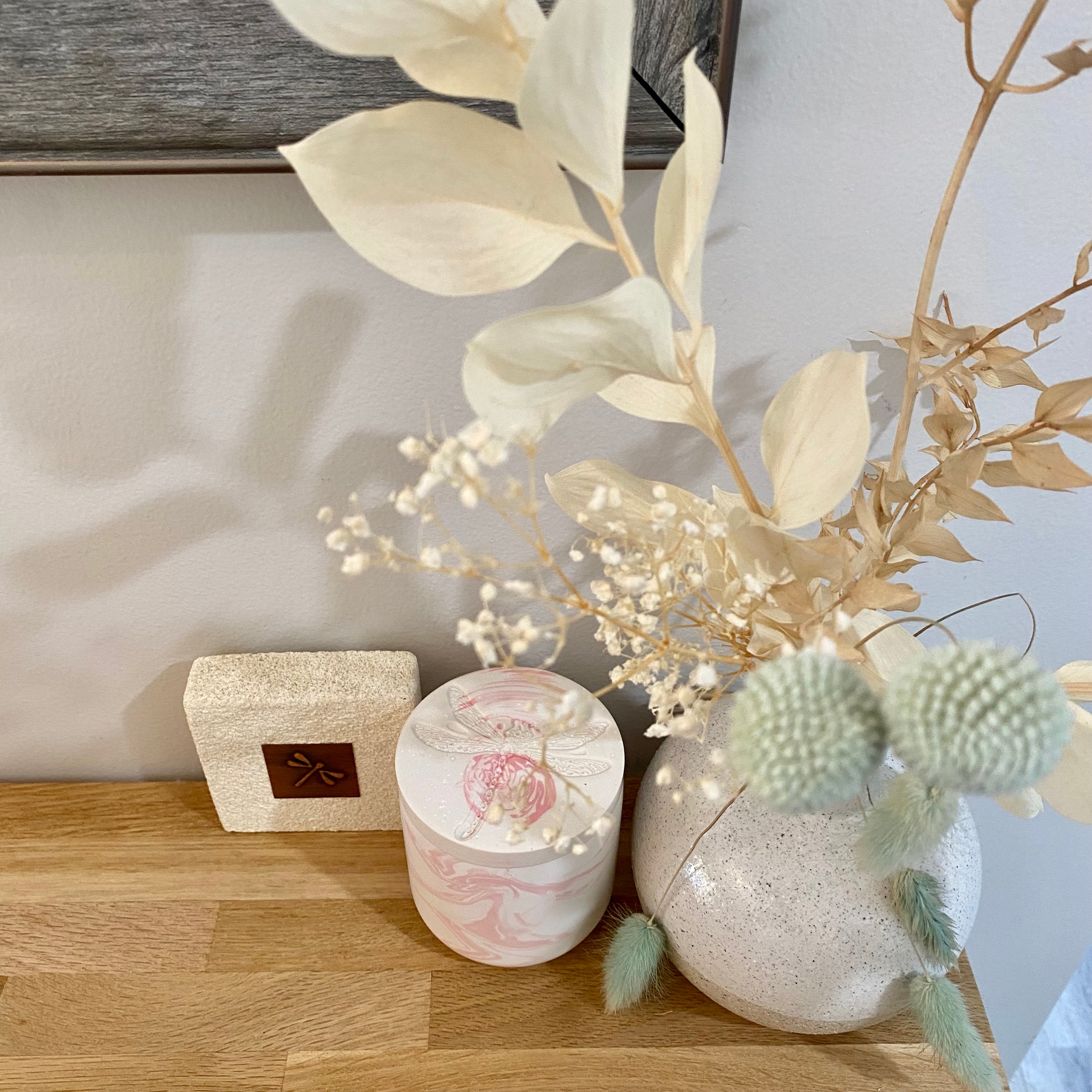 Jessa Eco Pink Medium Candle