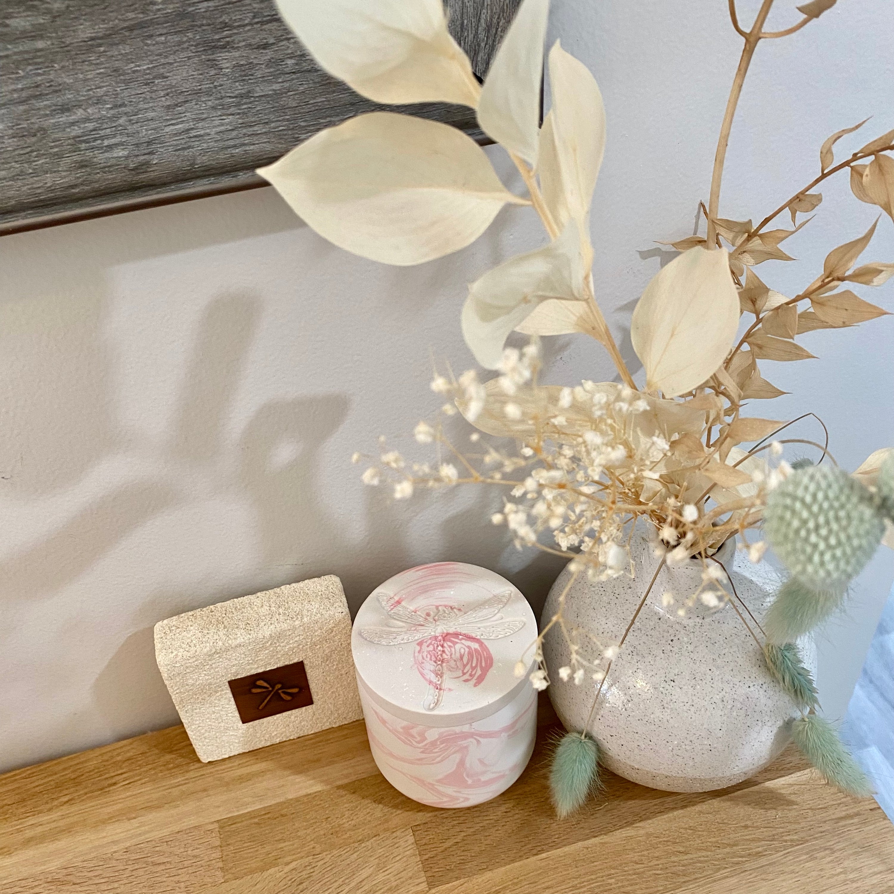 Jessa Eco Pink Medium Candle
